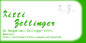 kitti zellinger business card